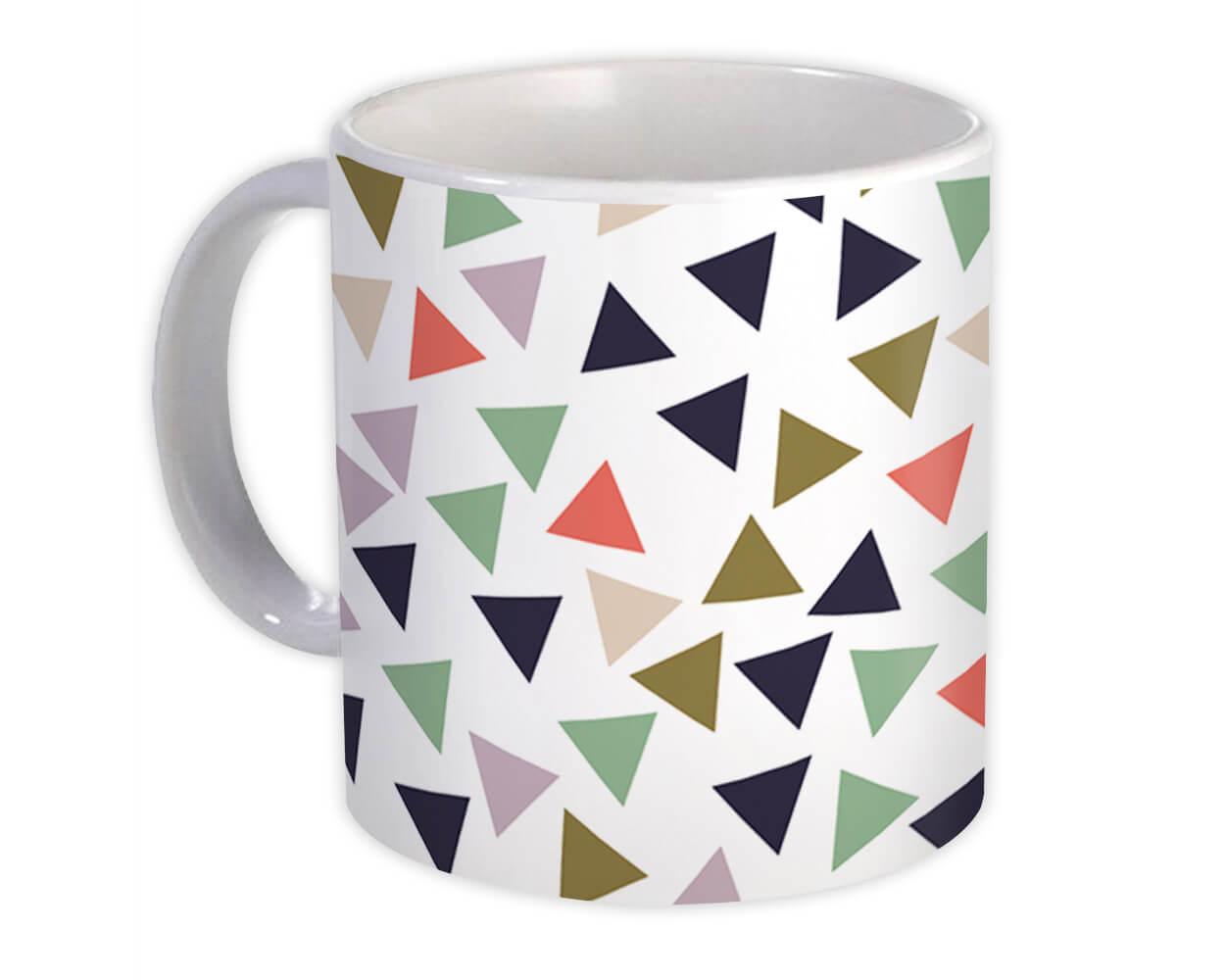 Gift Mug : Triangles Colorful Shape Modern Geometric Scandinavian Home Decor