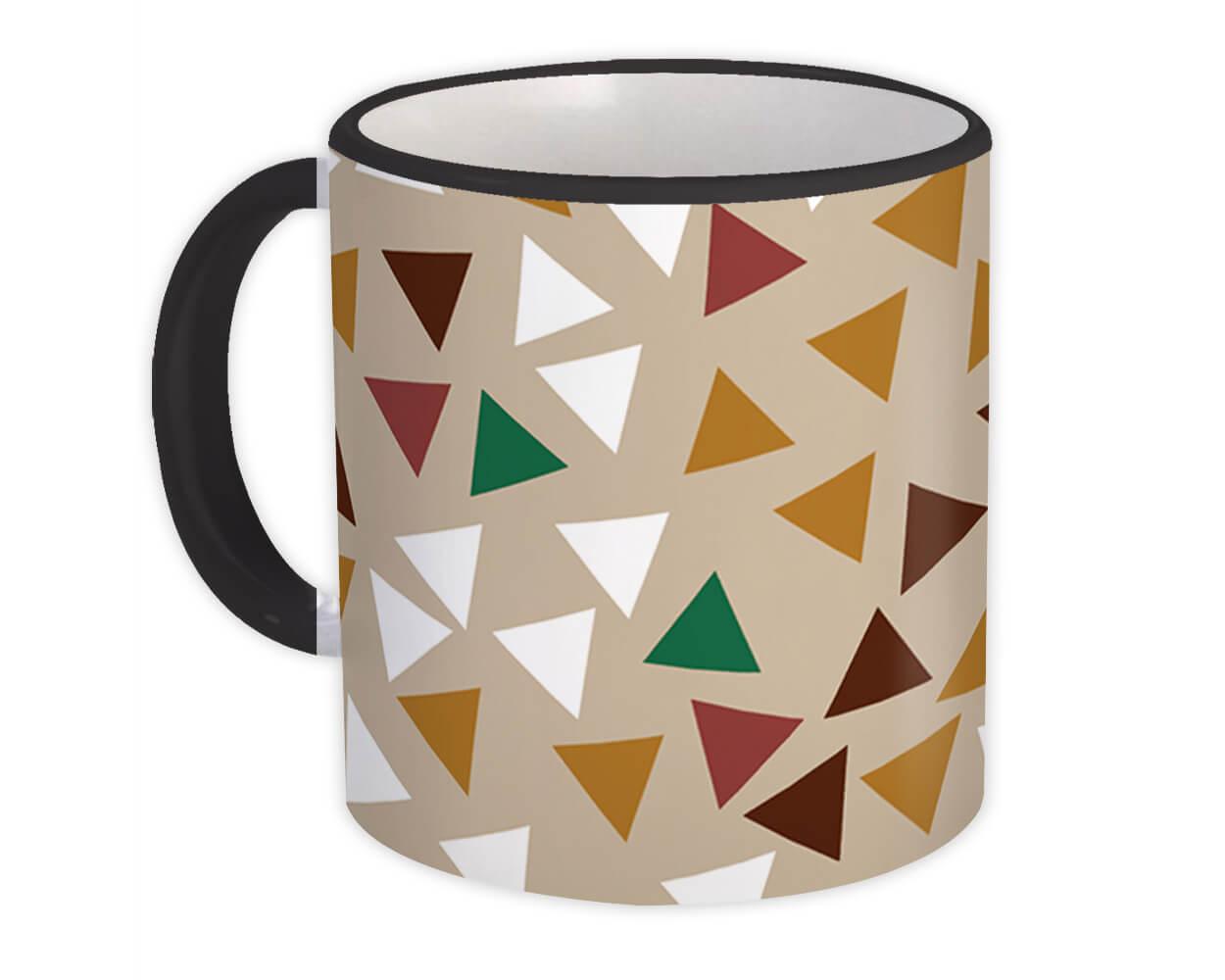 Gift Mug : Triangles Pastel Shape Modern Geometric Scandinavian Home Decor