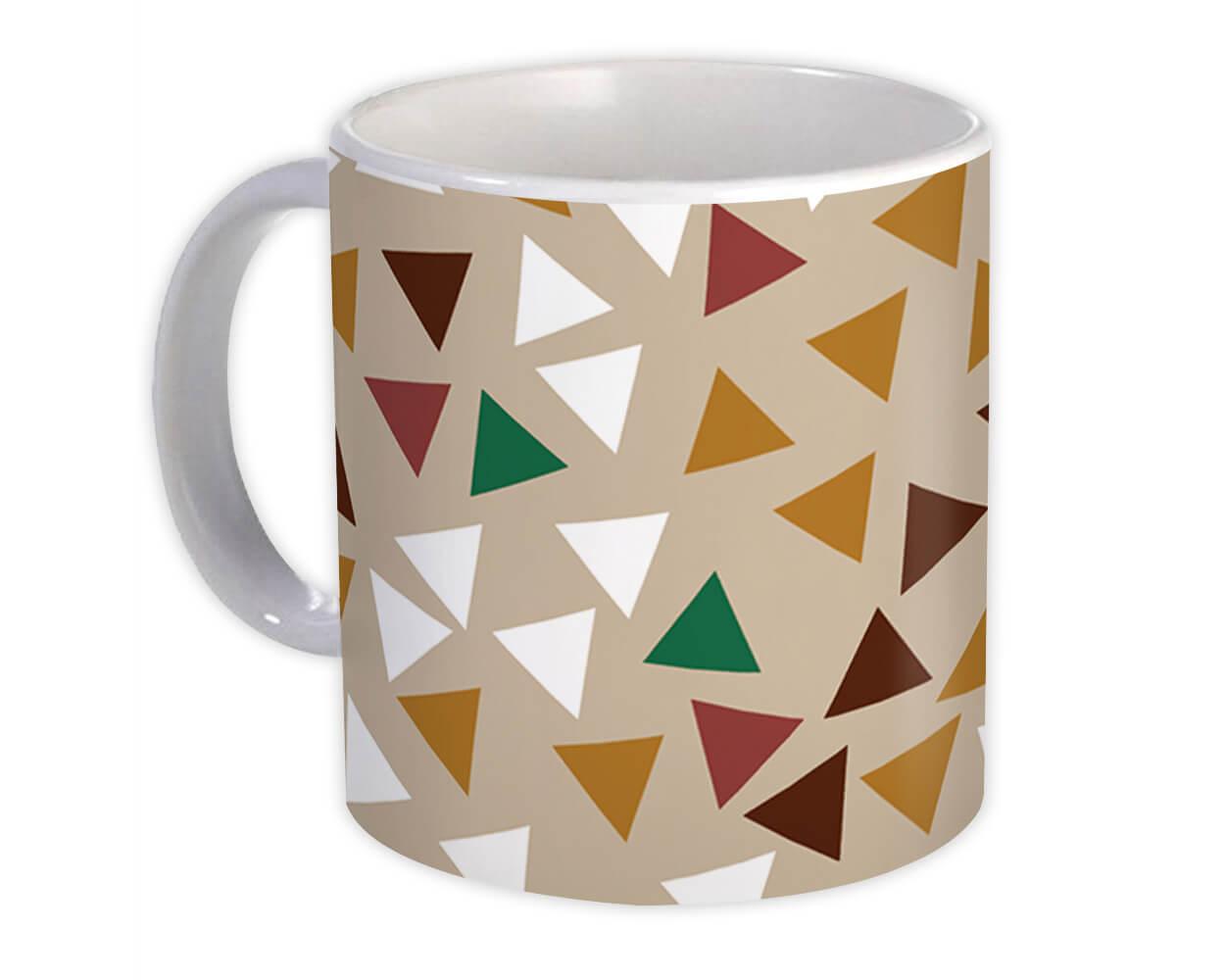 Gift Mug : Triangles Pastel Shape Modern Geometric Scandinavian Home Decor