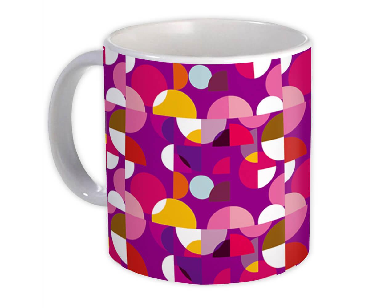 Gift Mug : Pink Abstract Design Geometric Square Modern Home Decor Scandinavian