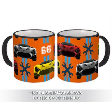Graphic Speed Cars : Gift Mug Racing Transportation Pattern Wrench Cross Fathers Day