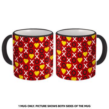 Xoxo Hearts : Gift Mug Valentines Day Pattern Passion Love Kisses Romantic Message