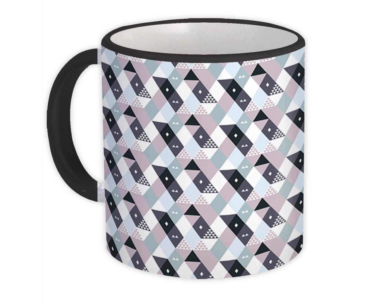 Gift Mug : Modern Abstract Grey Home Decor Pattern Shapes Neutral