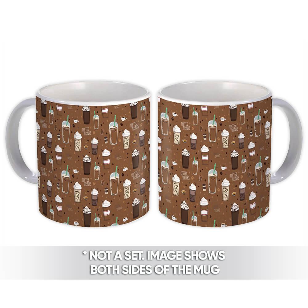 Gift Mug : Coffee Drinks Chocolate Color Pattern Mocha Cream Cute Kids Bean