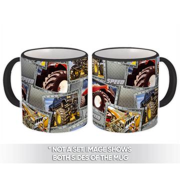 Speed Trucks : Gift Mug Extreme Race Cars Pattern Fathers Day Friend Man Husband Boss