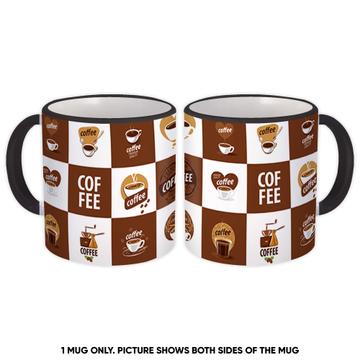 Premium Quality Coffee : Gift Mug Seamless Pattern Hot Drink Cappuccino Cup Latte