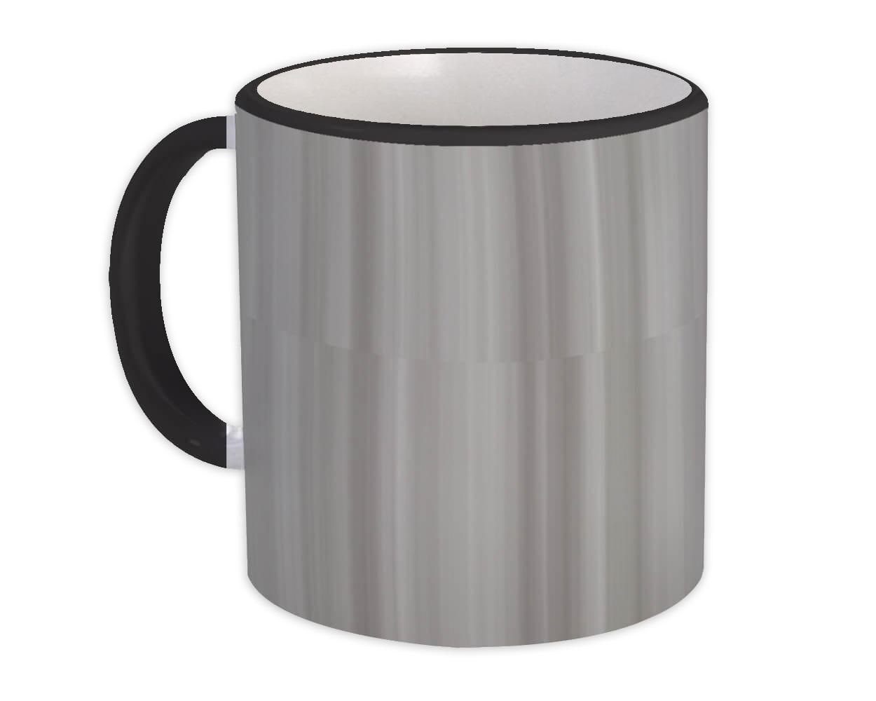 Gift Mug : Stripes Pastel Home Decor Scandinavian Grey Gradient