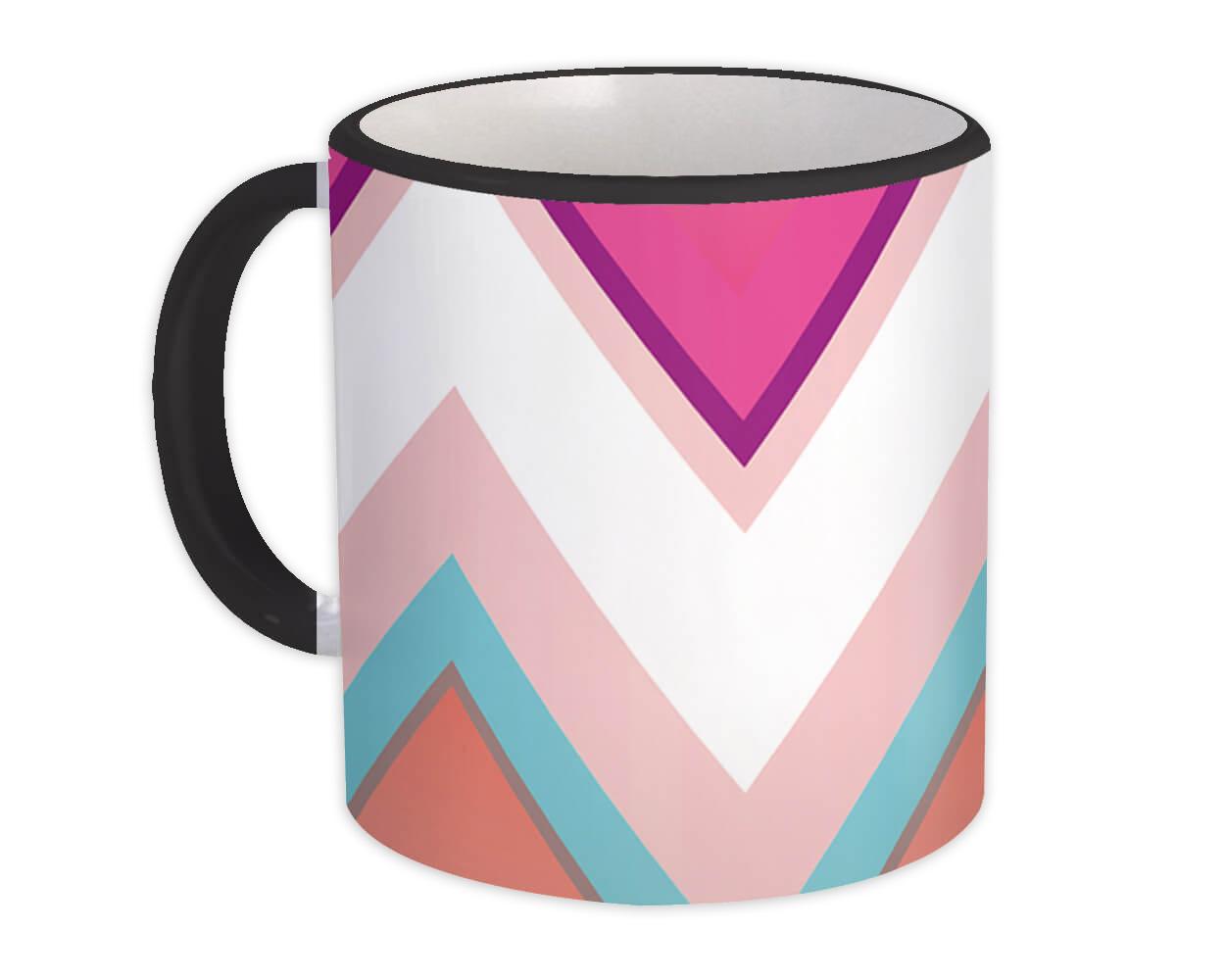 Gift Mug : Chevron Colorful Purple Pink Home Decor