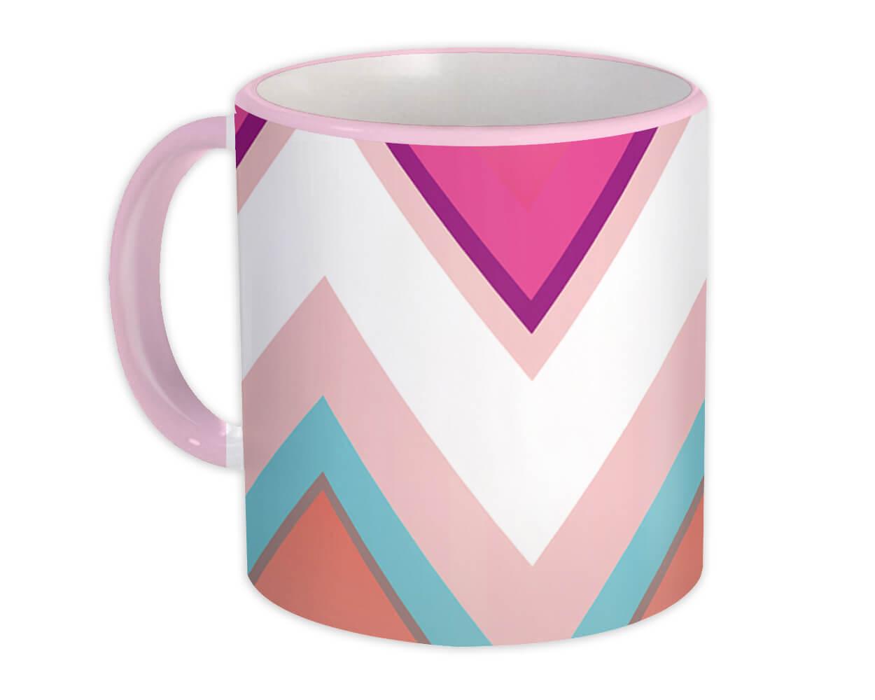 Gift Mug : Chevron Colorful Purple Pink Home Decor