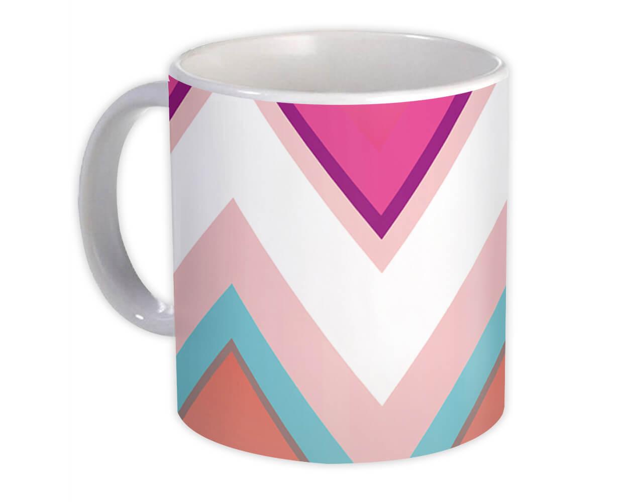 Gift Mug : Chevron Colorful Purple Pink Home Decor