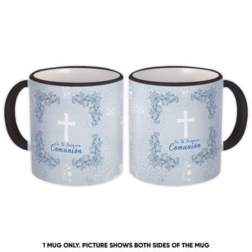 For Your First Communion : Gift Mug Arabesque PatternChristian Catholic Religious Spanish