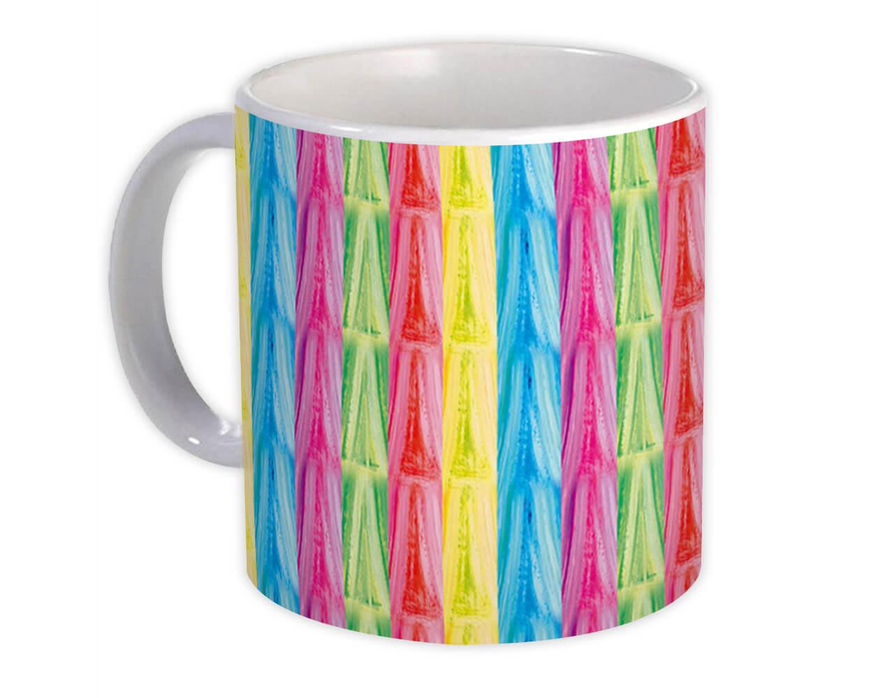 Gift Mug : Colorful Abstract Painting Shapes Home Decor