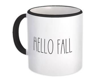 Hello Fall : Gift Mug The Skinny inspired Decor Mug Quotes Autumn Halloween