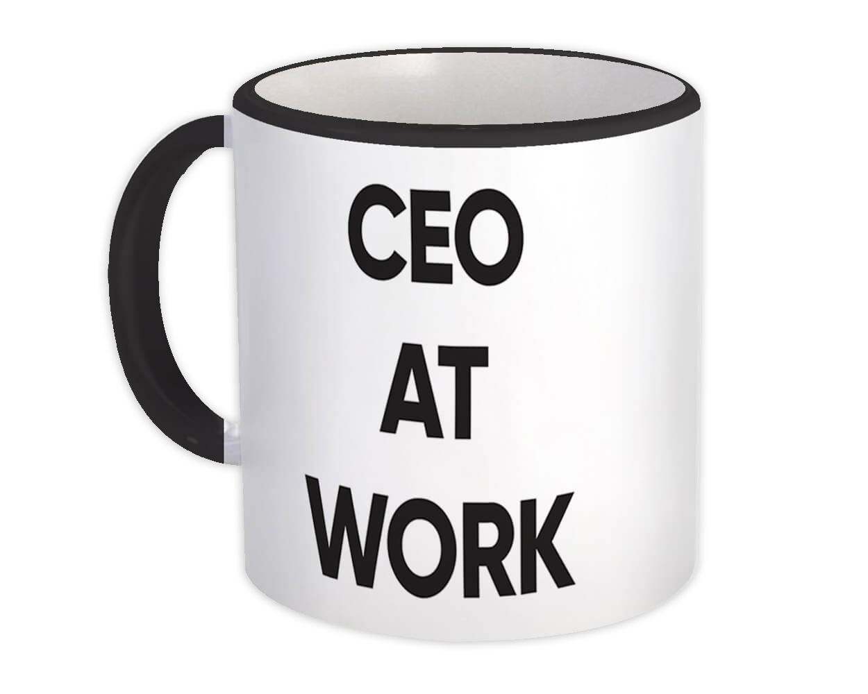 Gift Mug : CEO At Work Job Profession Office Coworker Christmas