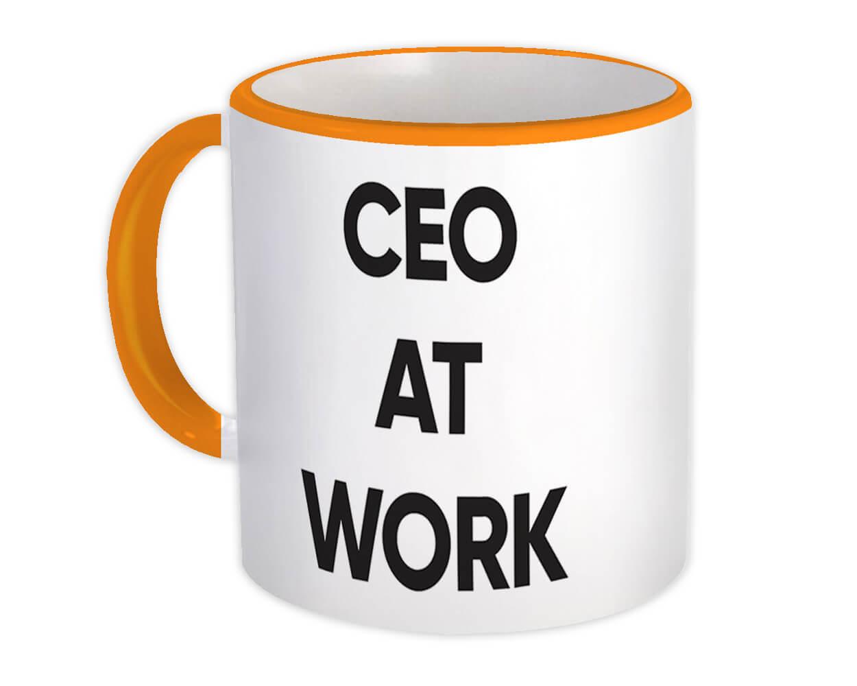 Gift Mug : CEO At Work Job Profession Office Coworker Christmas