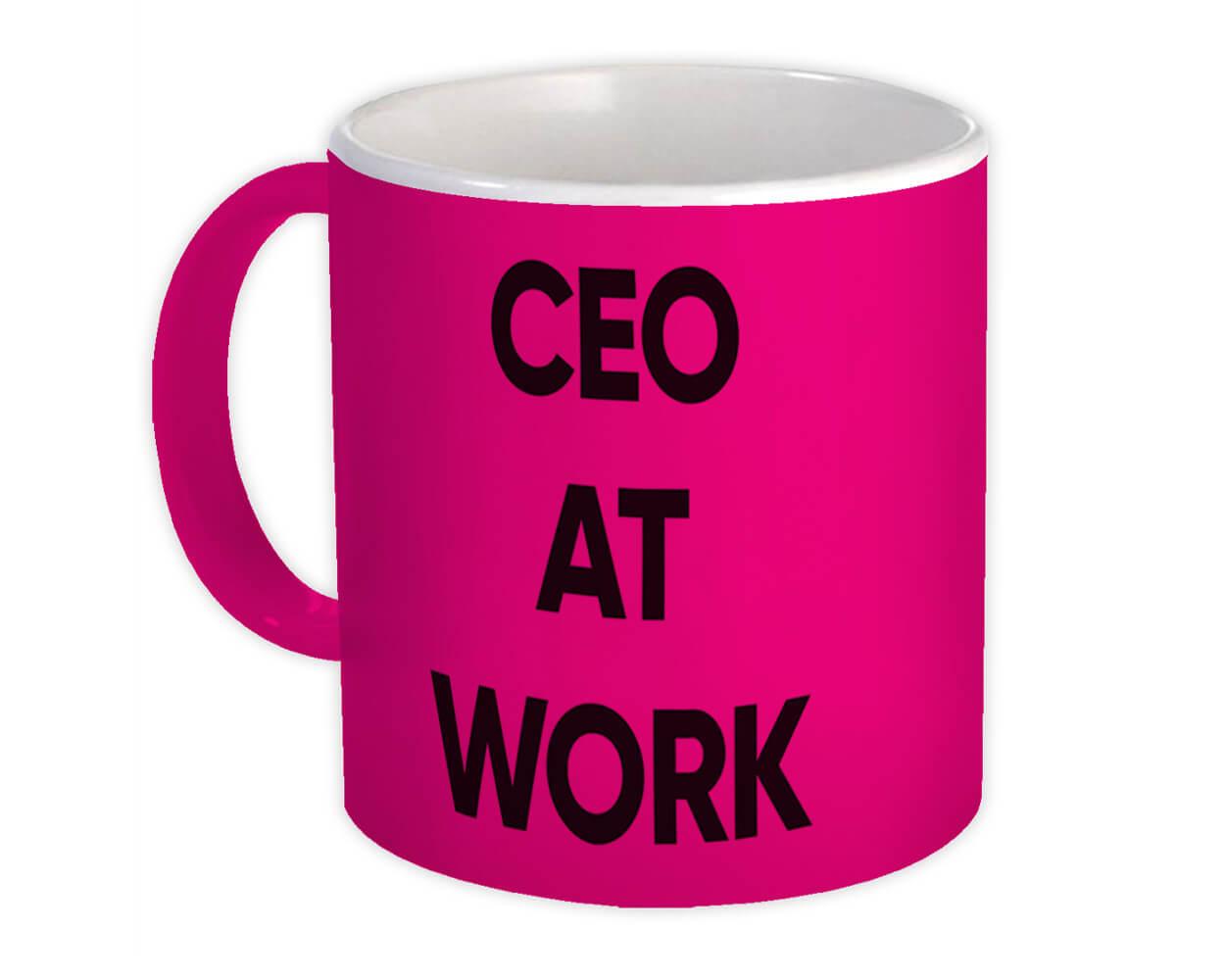 Gift Mug : CEO At Work Job Profession Office Coworker Christmas