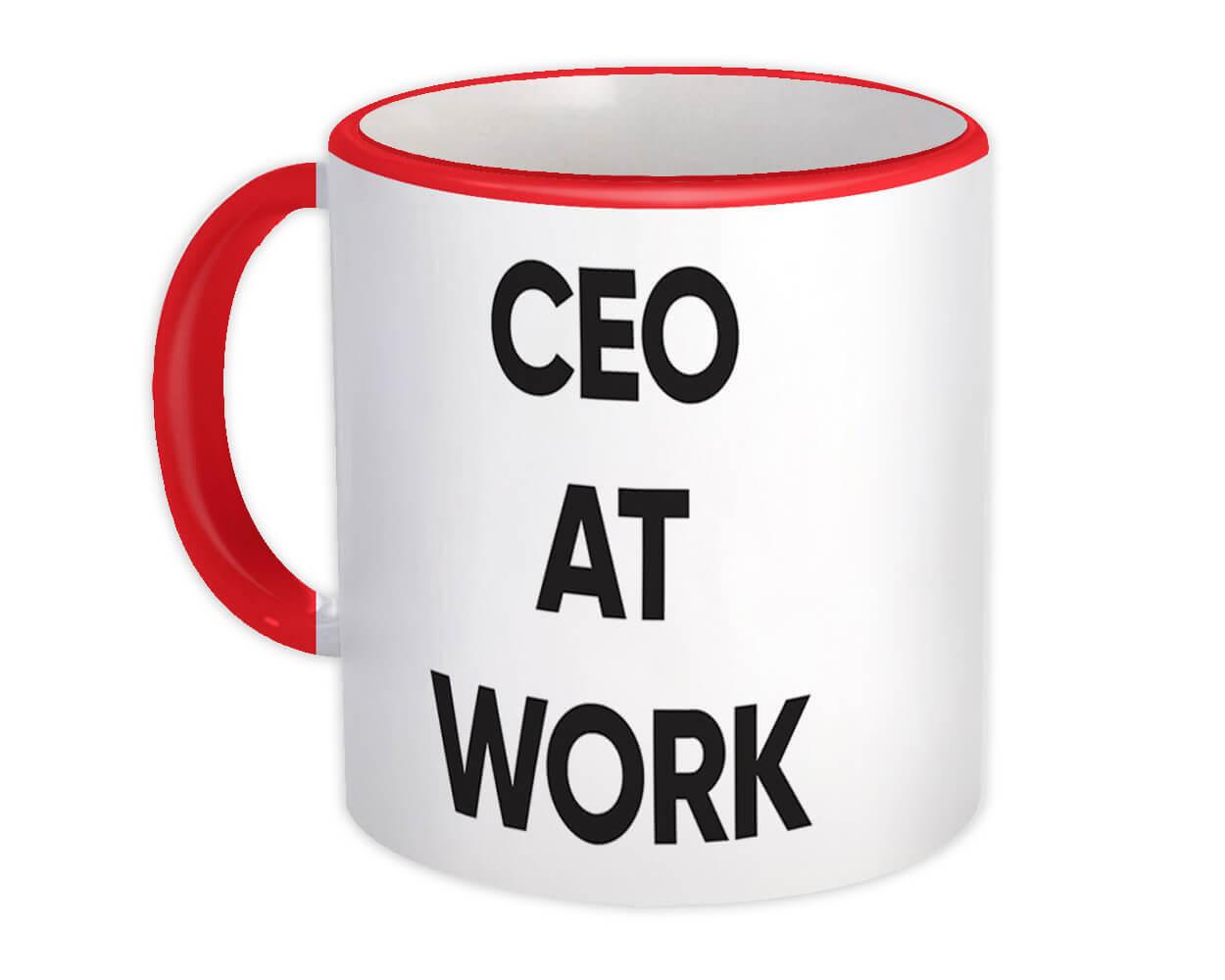 Gift Mug : CEO At Work Job Profession Office Coworker Christmas