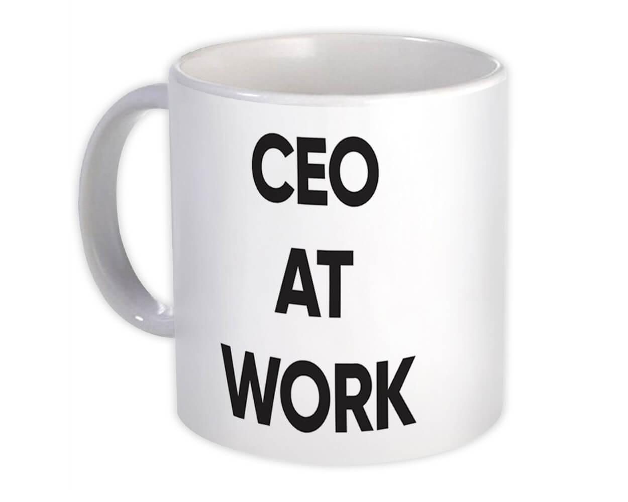 Gift Mug : CEO At Work Job Profession Office Coworker Christmas