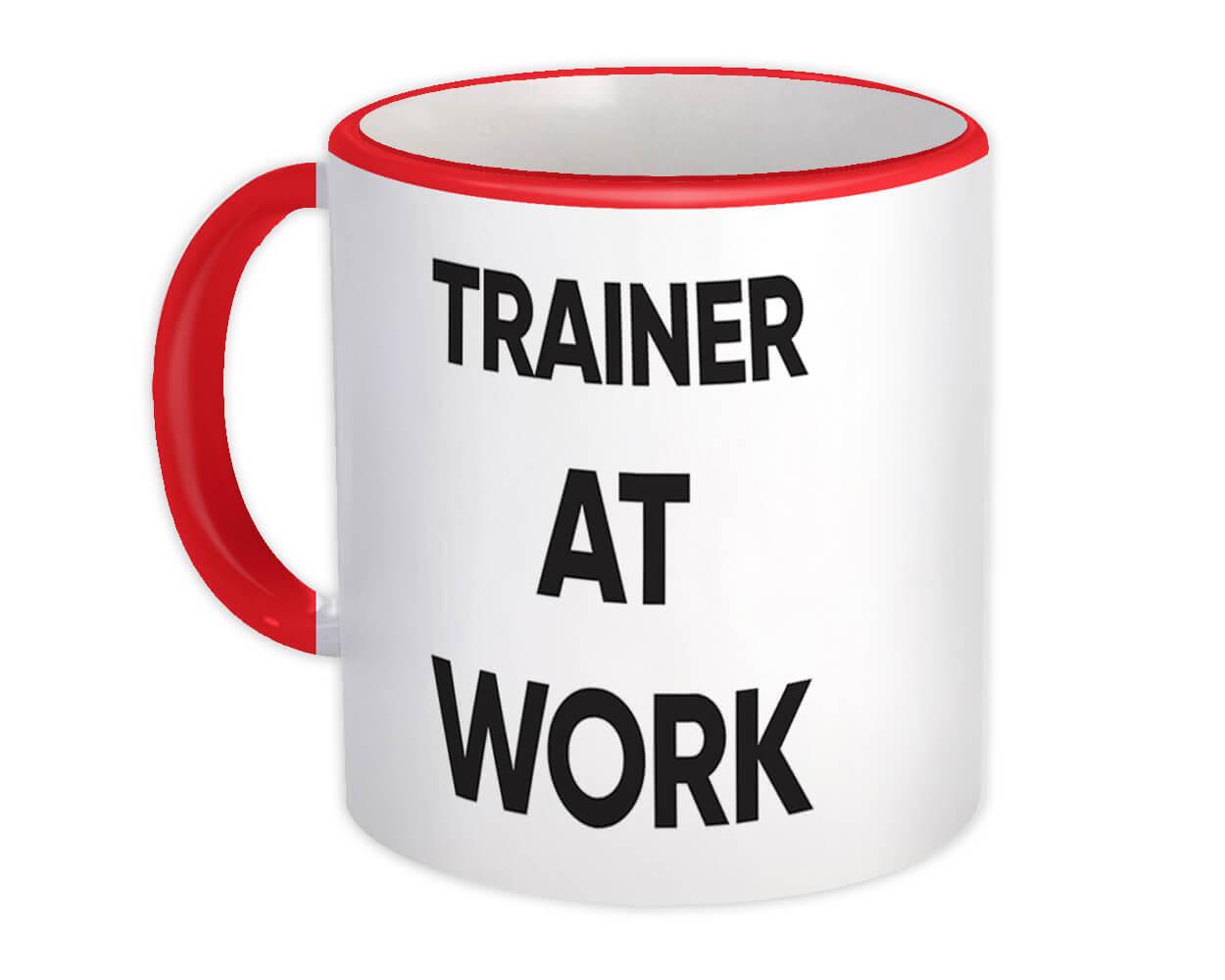 Gift Mug : TRAINER At Work Job Profession Office Coworker Christmas