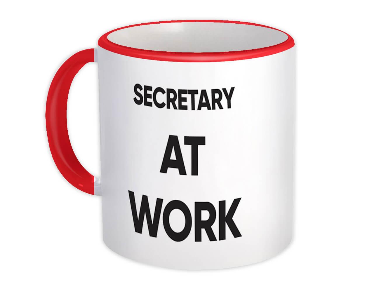 Gift Mug : SECRETARY At Work Job Profession Office Coworker Christmas