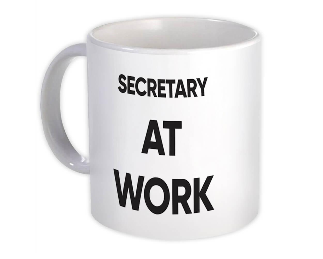 Gift Mug : SECRETARY At Work Job Profession Office Coworker Christmas