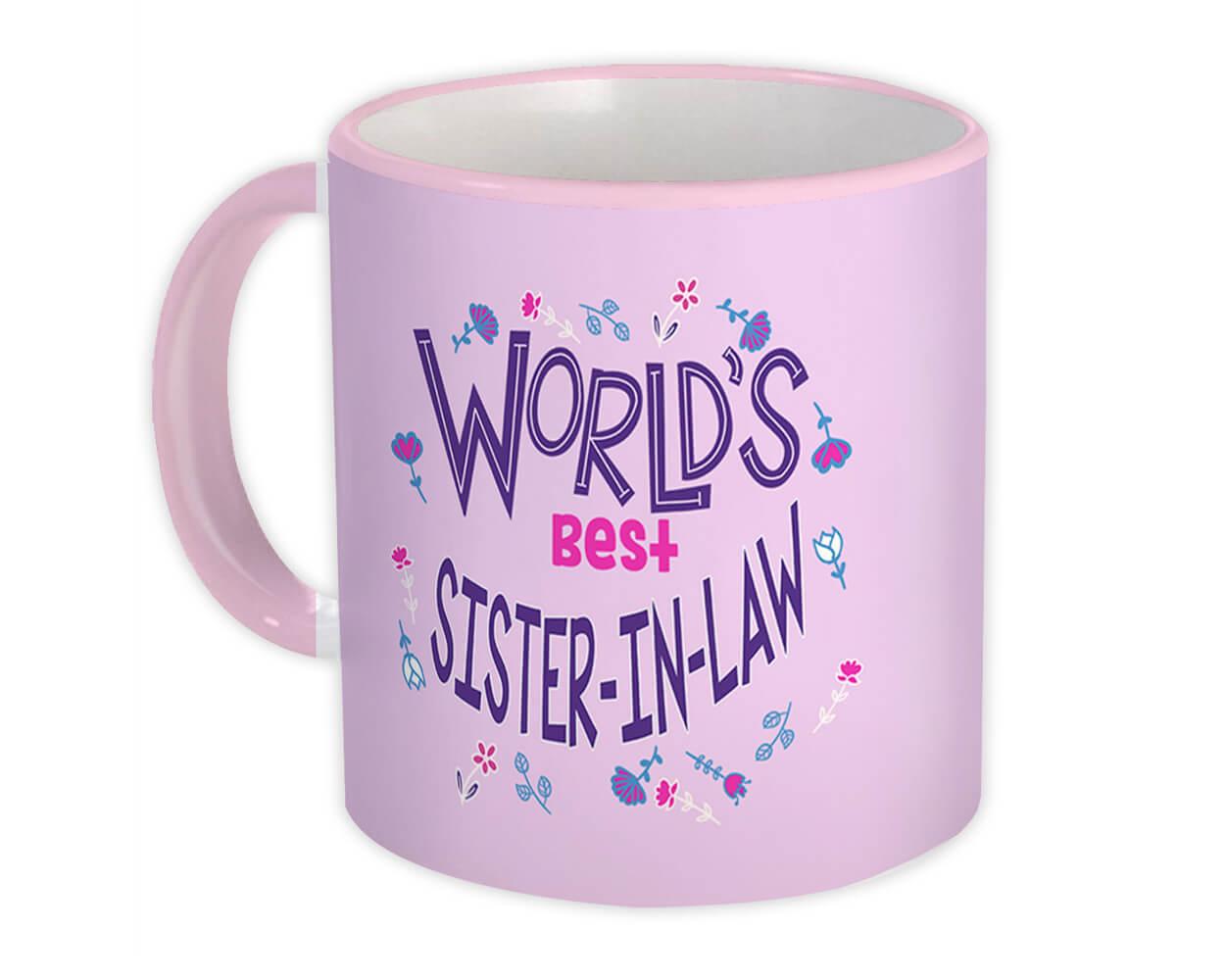 Gift Mug World Greatest SISTER-IN-LAW Family Christmas Birthday 