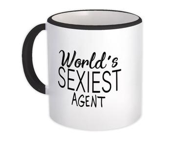Worlds Sexiest AGENT : Gift Mug Profession Work Friend Coworker
