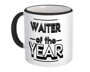 WAITER of The Year : Gift Mug Christmas Birthday Work Job