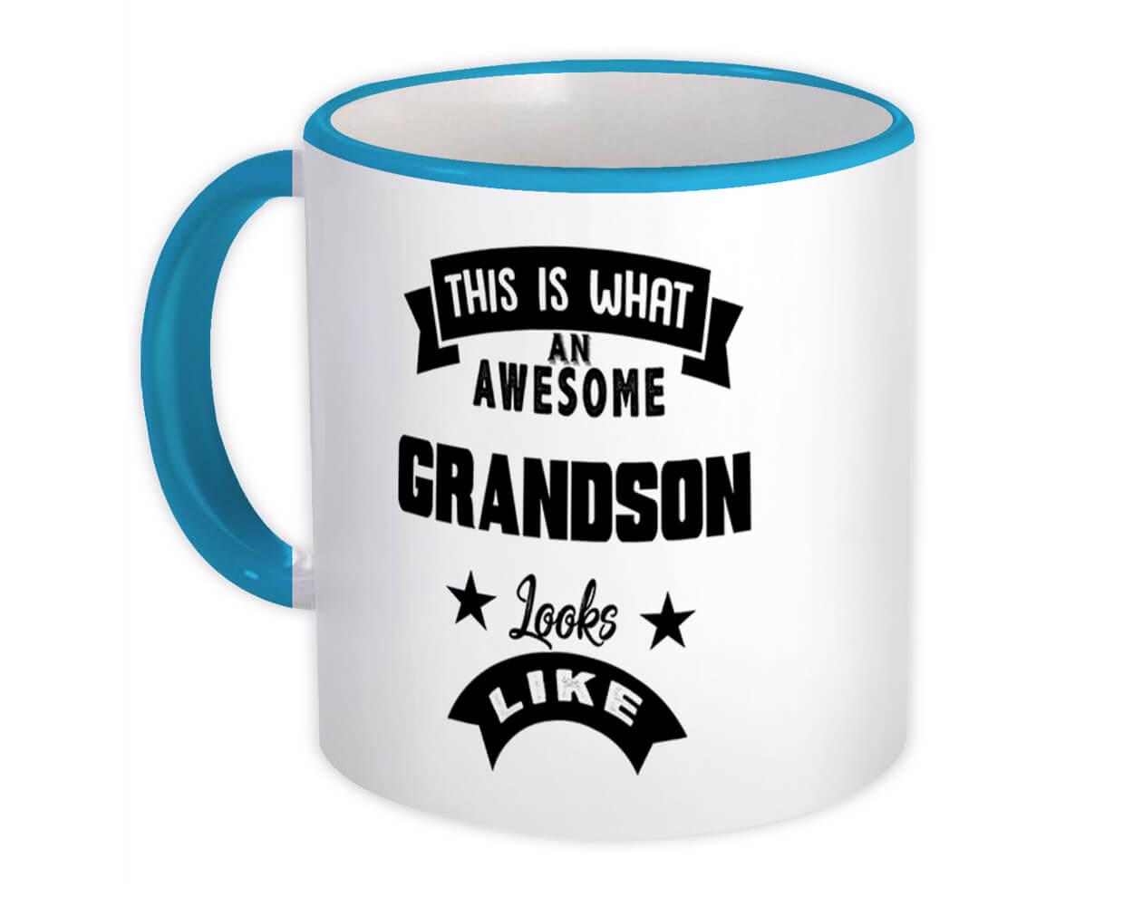 Grandson Christmas Gift Mug Grandson Mug Awesome Grandson Gift Mug