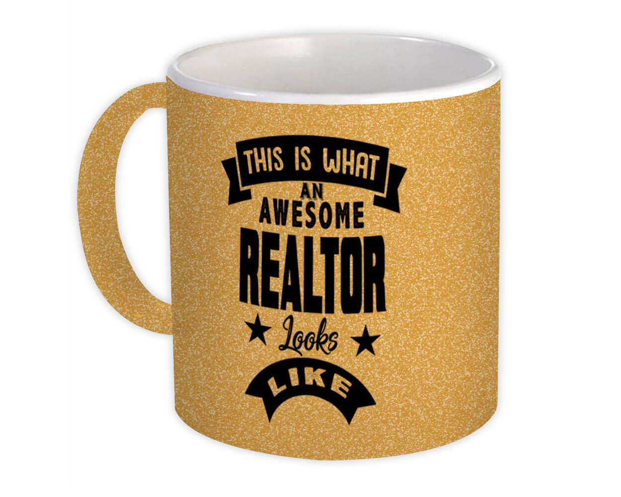 Gift Mug : This is What an Awesome REALTOR Looks Like Work Coworker Christmas