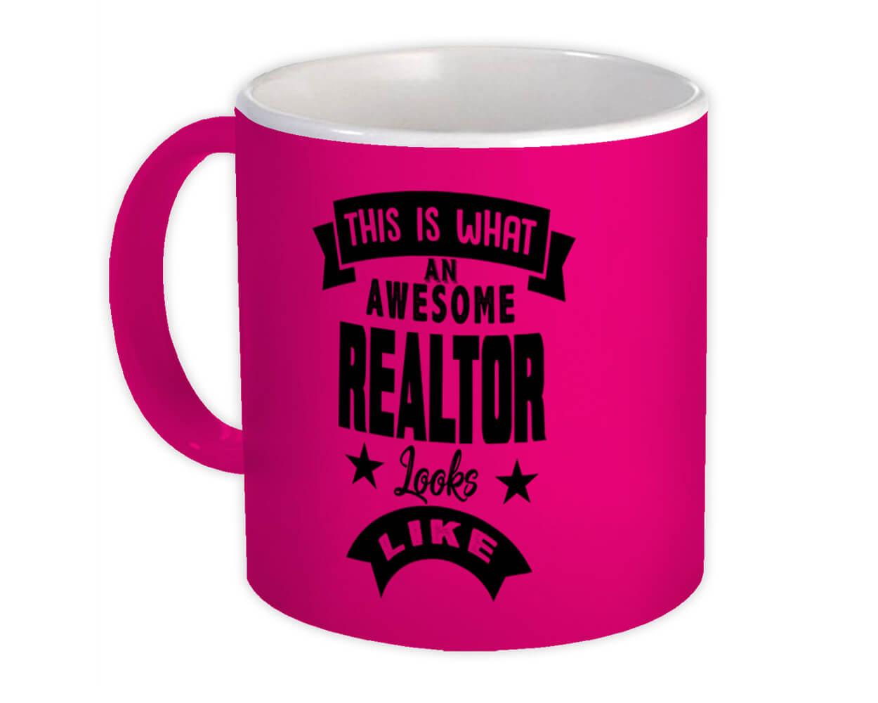 Gift Mug : This is What an Awesome REALTOR Looks Like Work Coworker Christmas