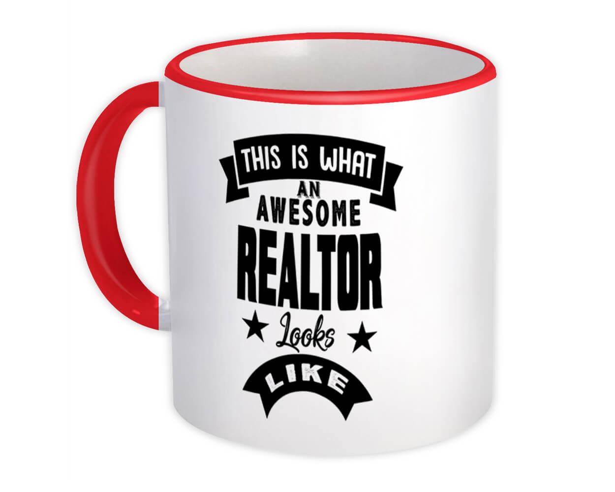 Gift Mug : This is What an Awesome REALTOR Looks Like Work Coworker Christmas