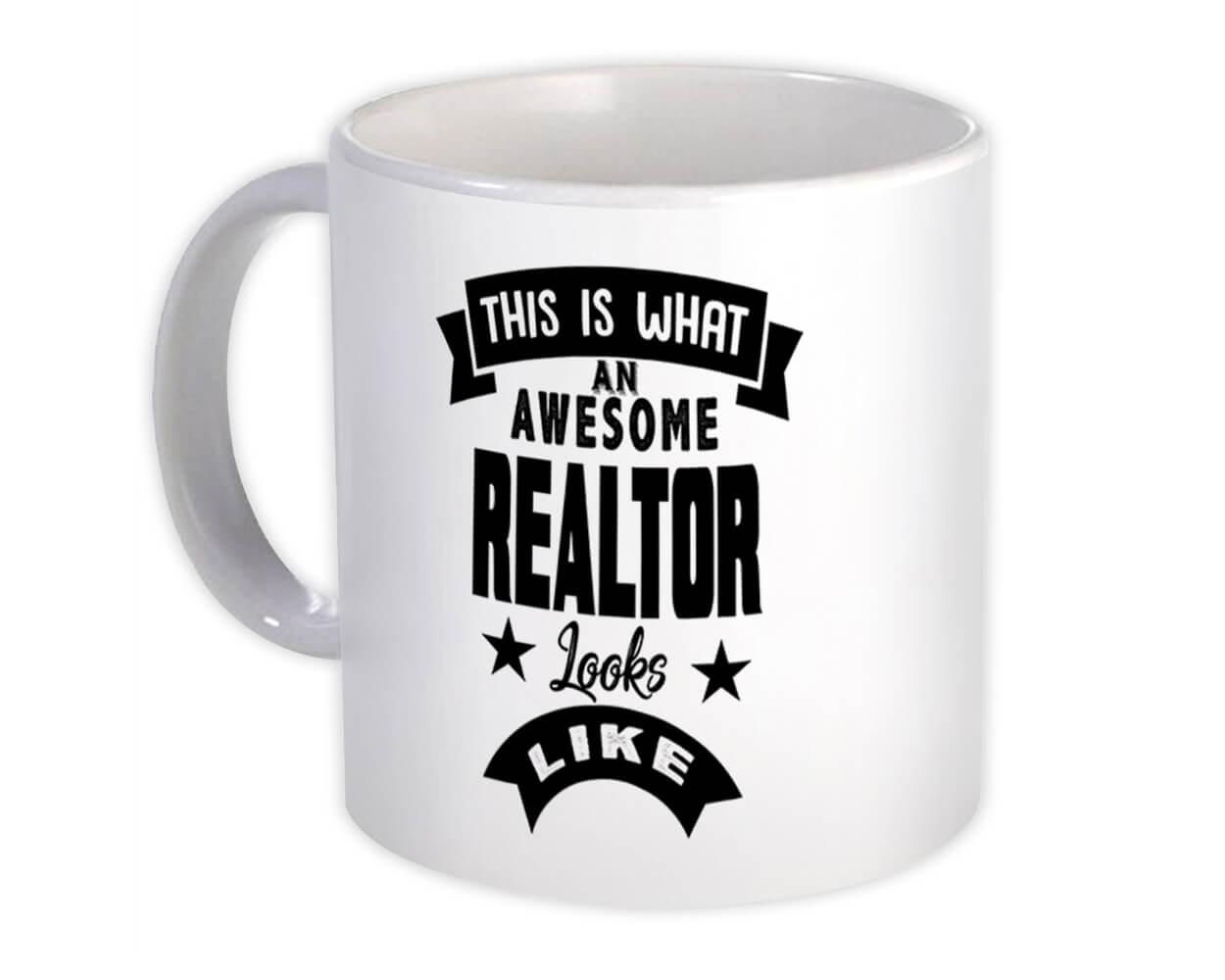 Gift Mug : This is What an Awesome REALTOR Looks Like Work Coworker Christmas