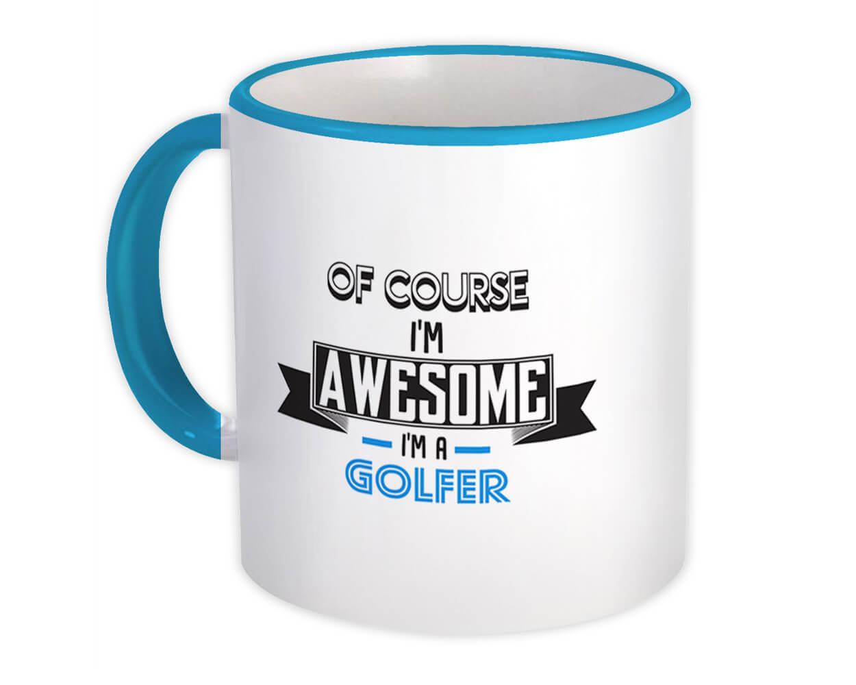 Gift Mug : Awesome GOLFER Family Work Birthday Christmas