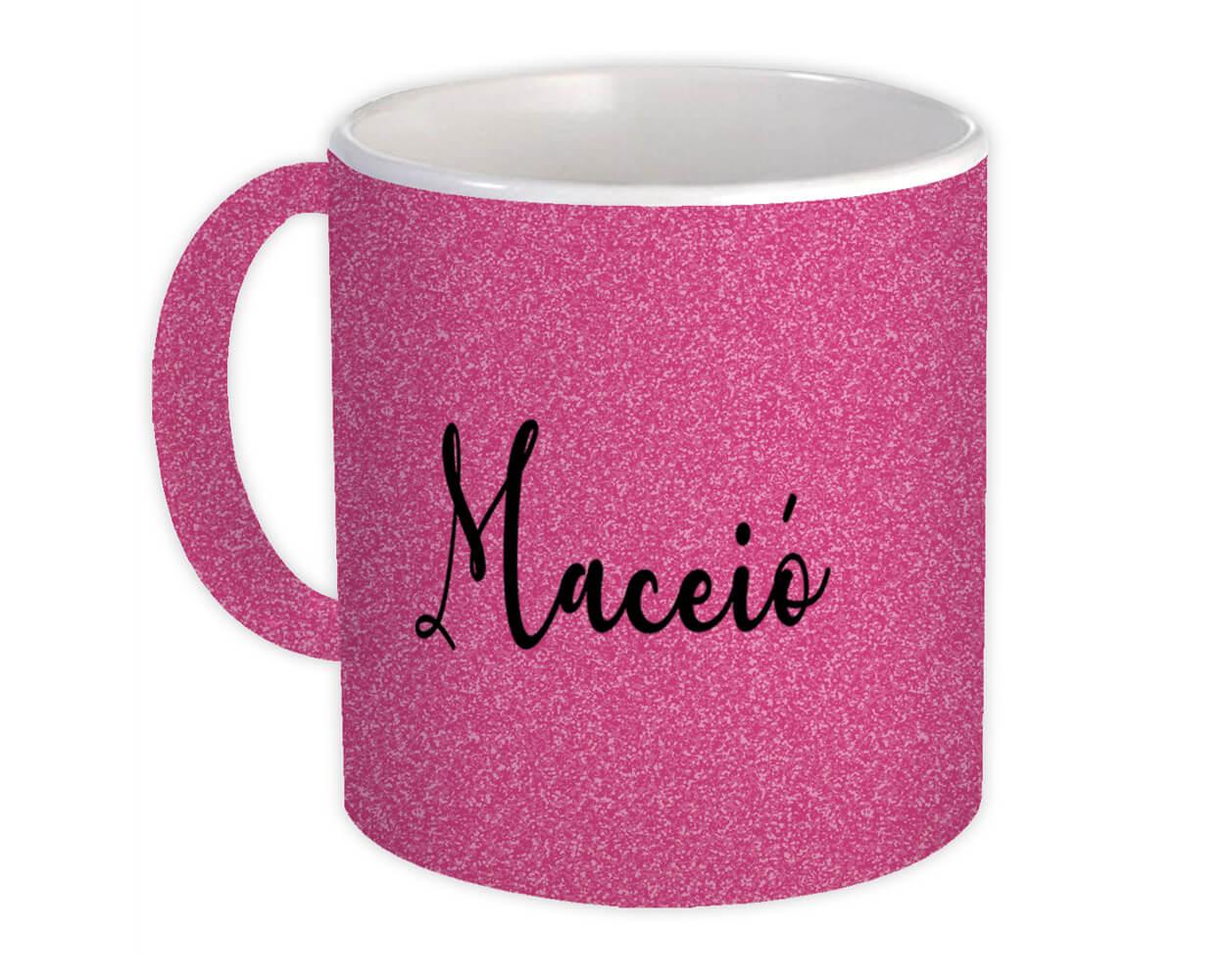 Gift Mug : Maceió Cursive Travel Souvenir Country Brasil