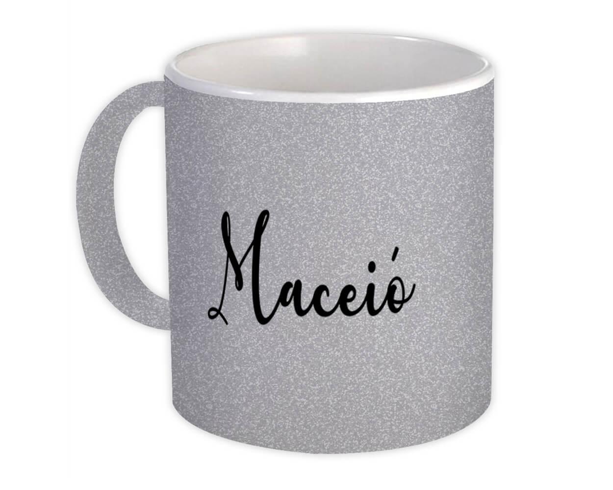 Gift Mug : Maceió Cursive Travel Souvenir Country Brasil