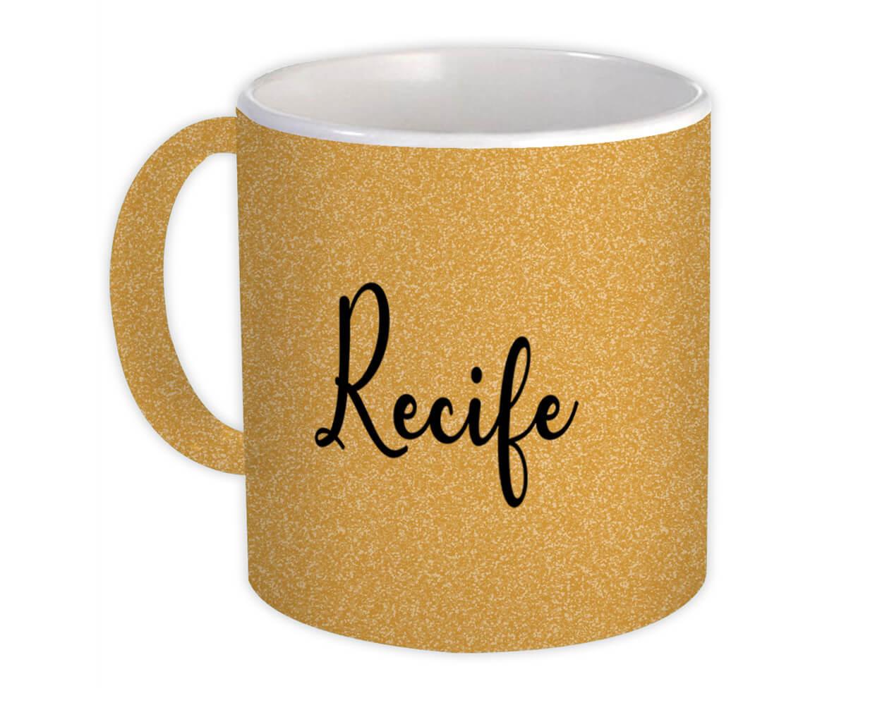 Gift Mug : Recife Cursive Travel Souvenir Country Brasil