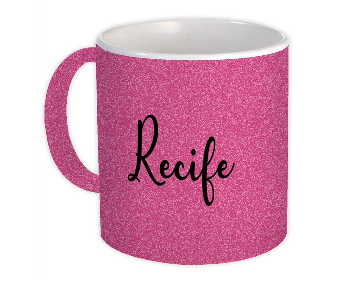 Gift Mug : Recife Cursive Travel Souvenir Country Brasil