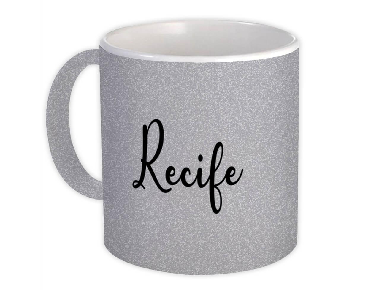 Gift Mug : Recife Cursive Travel Souvenir Country Brasil