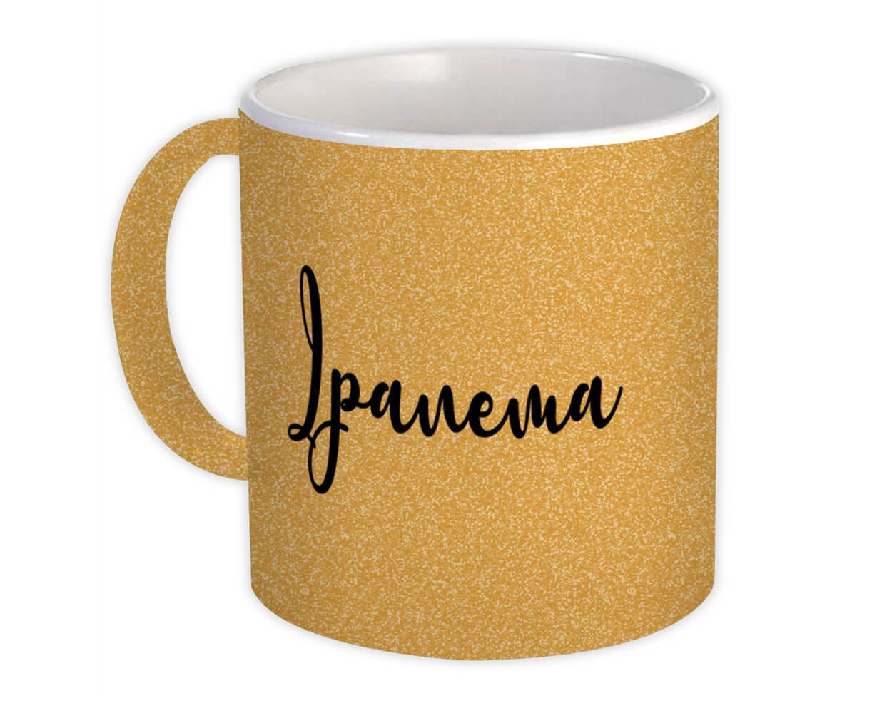 Gift Mug : Ipanema Cursive Travel Souvenir Country Brasil