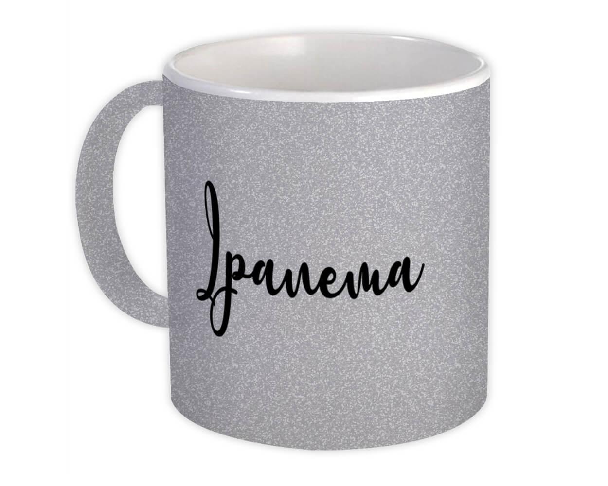 Gift Mug : Ipanema Cursive Travel Souvenir Country Brasil