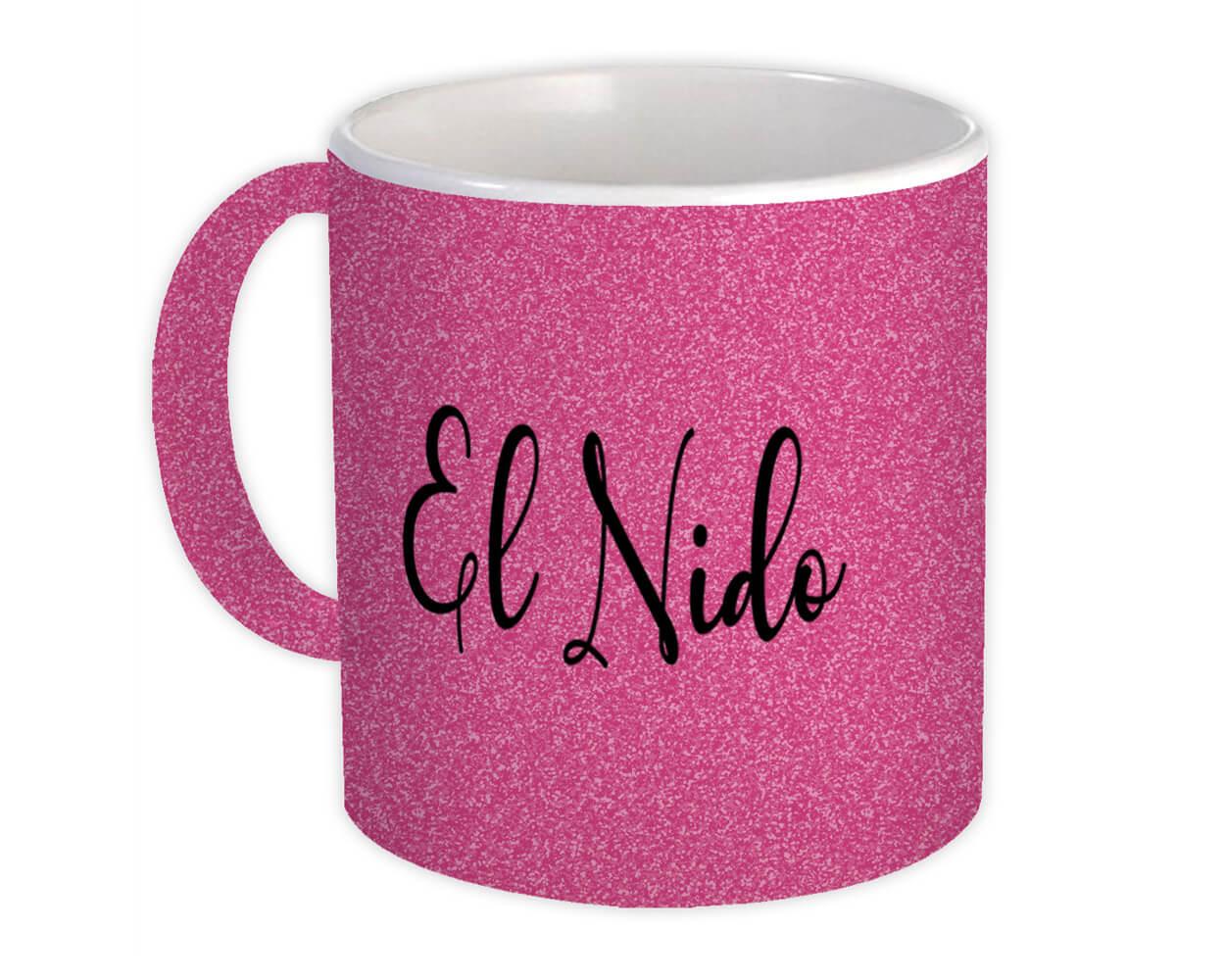 Gift Mug : El Nido Cursive Travel Souvenir Country Philippines