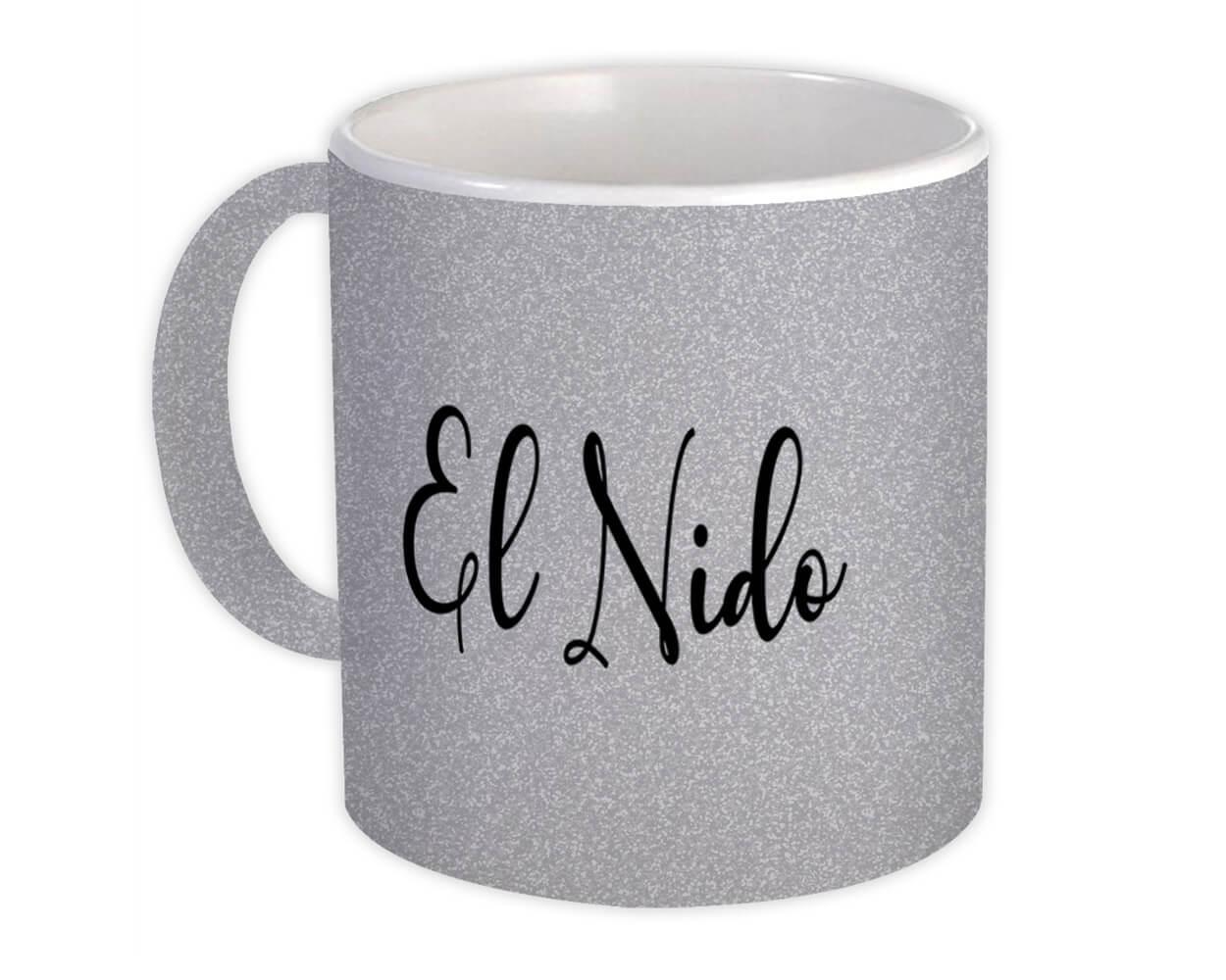 Gift Mug : El Nido Cursive Travel Souvenir Country Philippines