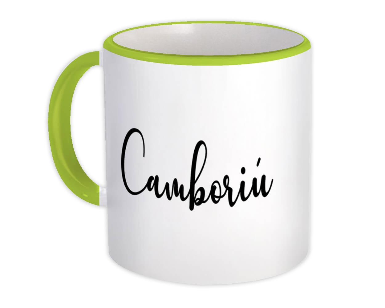 Gift Mug : Camboriú Cursive Travel Souvenir Country Brasil