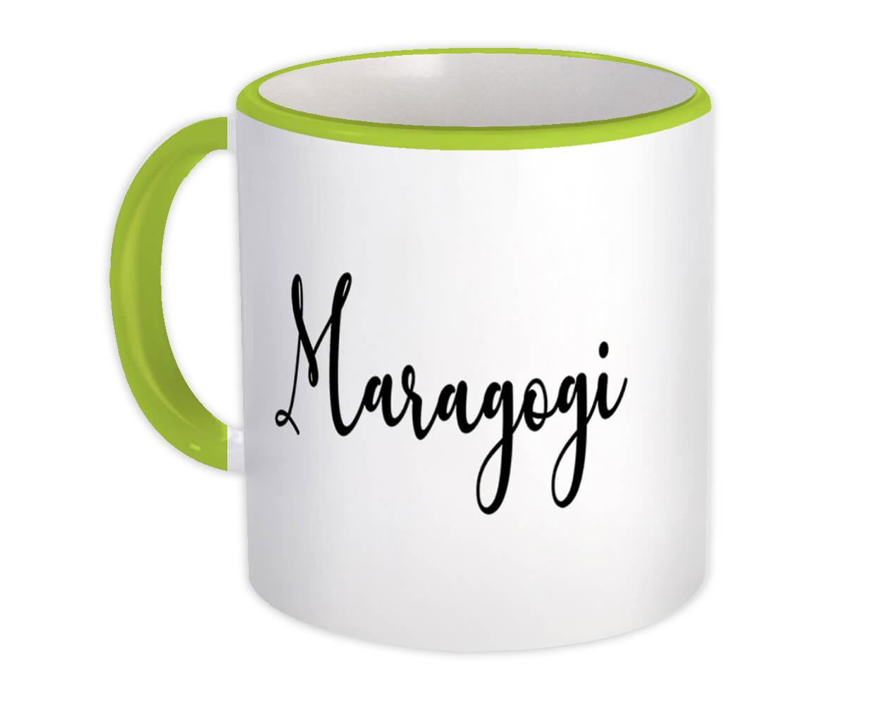 Gift Mug : Maragogi Cursive Travel Souvenir Country Brasil