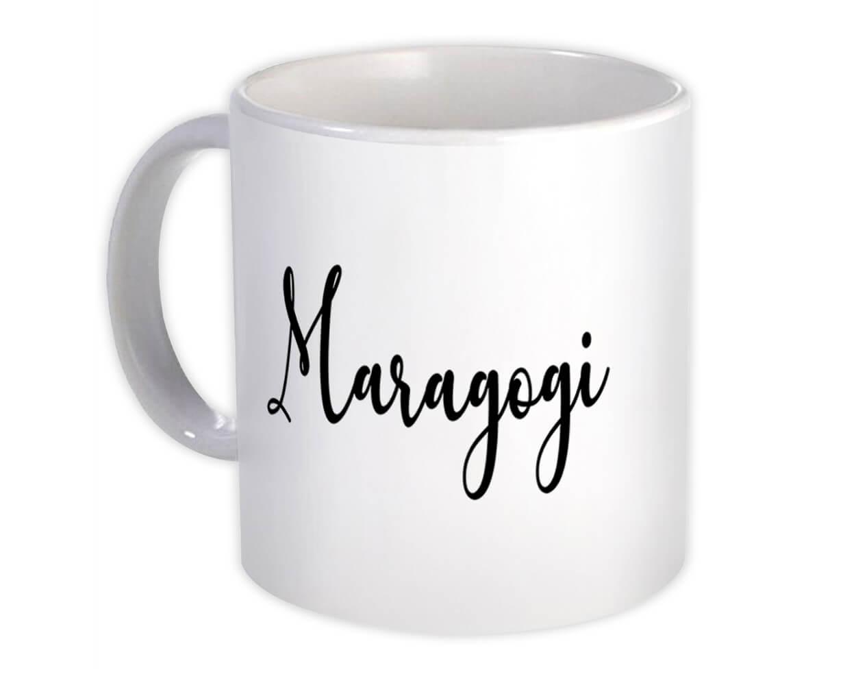 Gift Mug : Maragogi Cursive Travel Souvenir Country Brasil