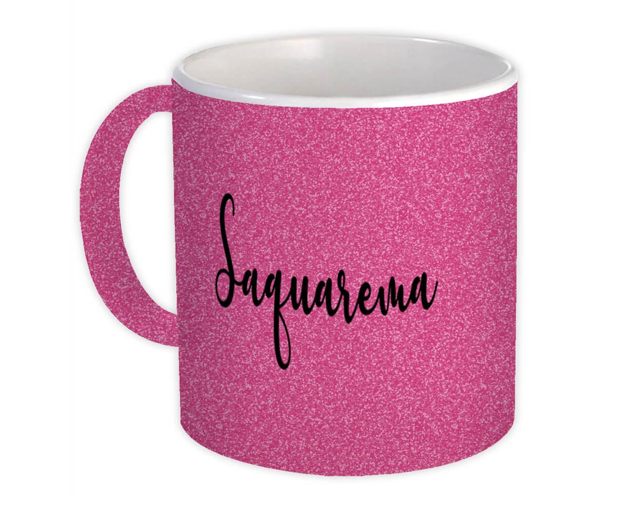 Gift Mug : Saquarema Cursive Travel Souvenir Country Brasil