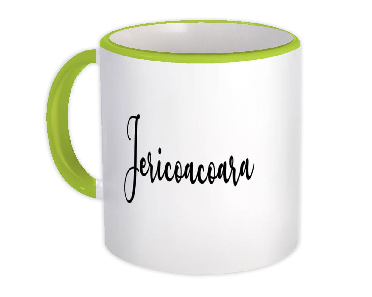 Gift Mug : Jericoacoara Cursive Travel Souvenir Country Brasil