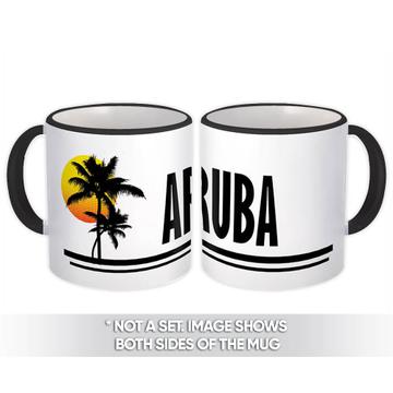 Aruba : Gift Mug Aruba Tropical Beach Travel Souvenir Beach Tropical Summer