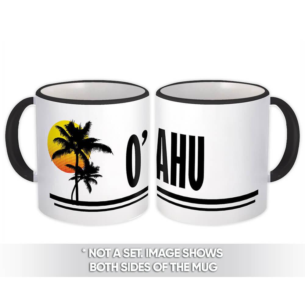 Gift Mug : O'ahu USA Tropical Beach Travel Souvenir Summer